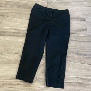 LOFT Julie black crop pants size 8